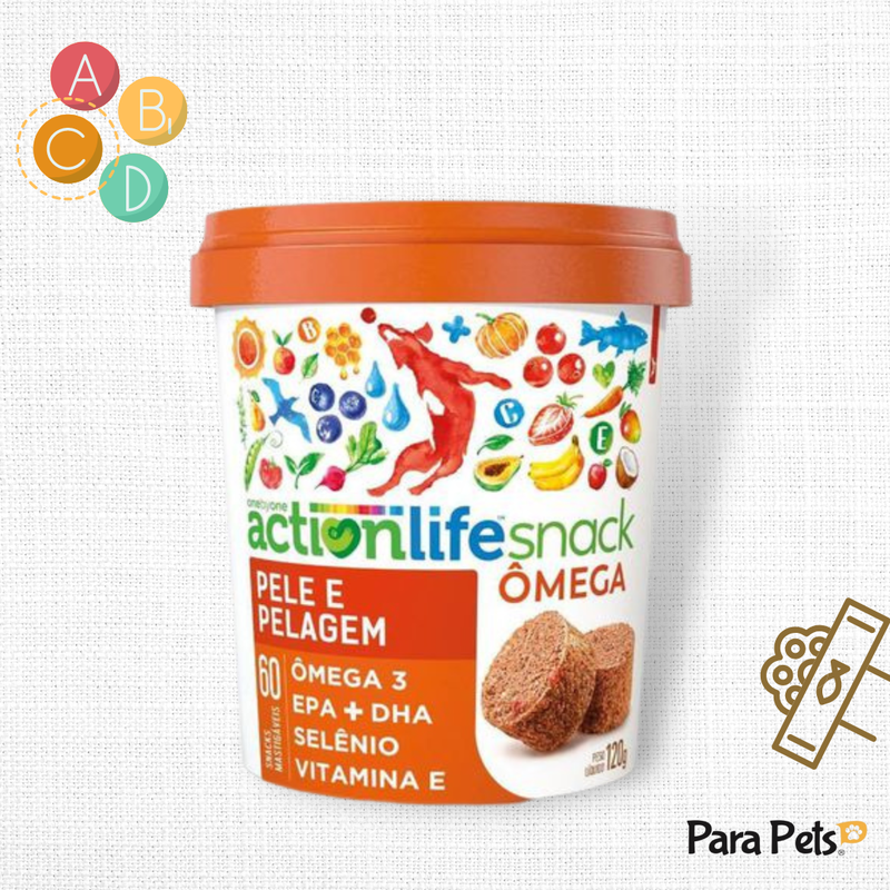 MINI SNACK ACTIONLIFE  SPIN PET - 120G - OMEGA