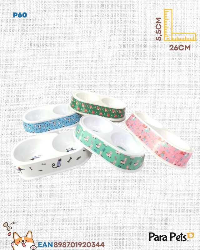 COMEDOURO DUPLO MELANINA P 300ML