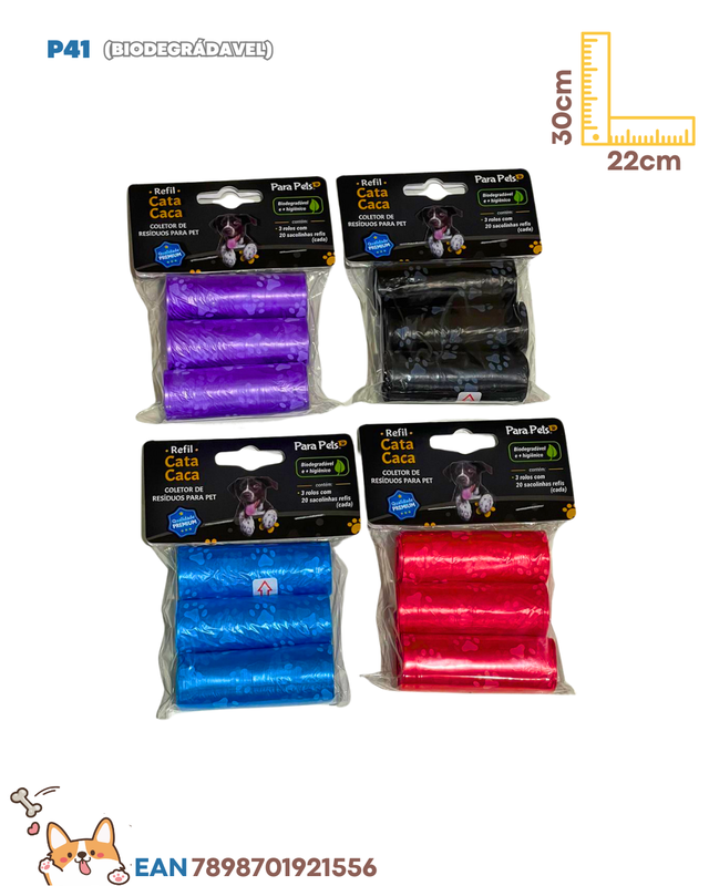 REFIL CATA CACA COM 3 ROLOS