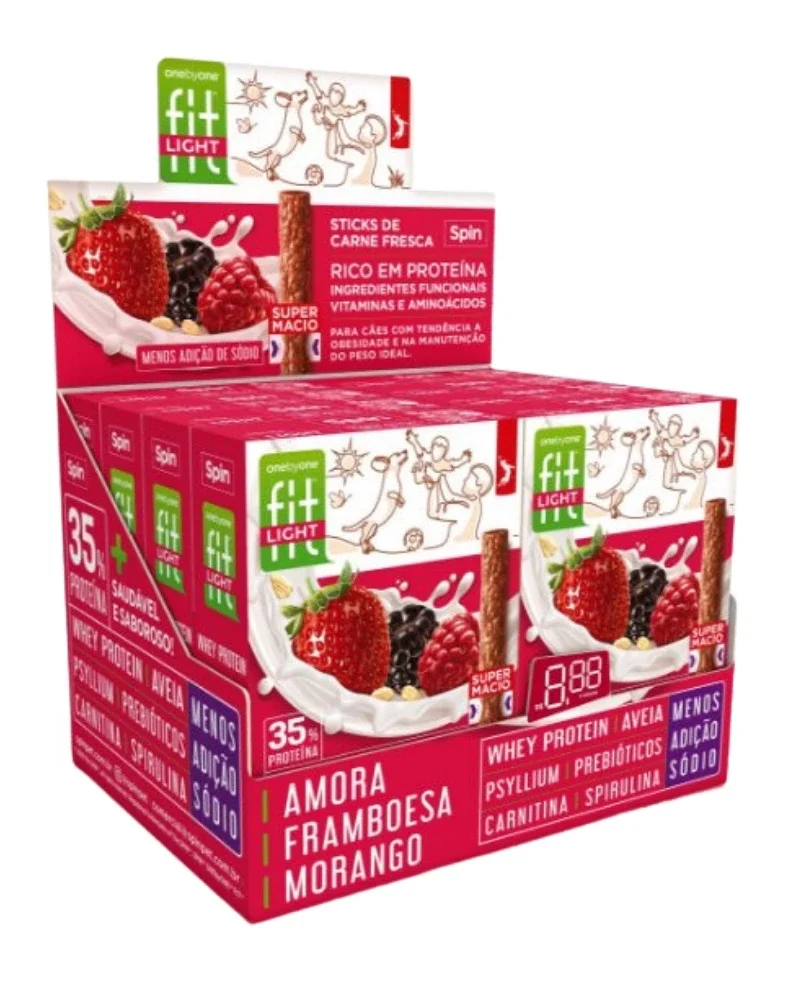 STICK FIT LIGHT SPIN PET - 50G - AMORA + FRAMBOESA + MORANGO